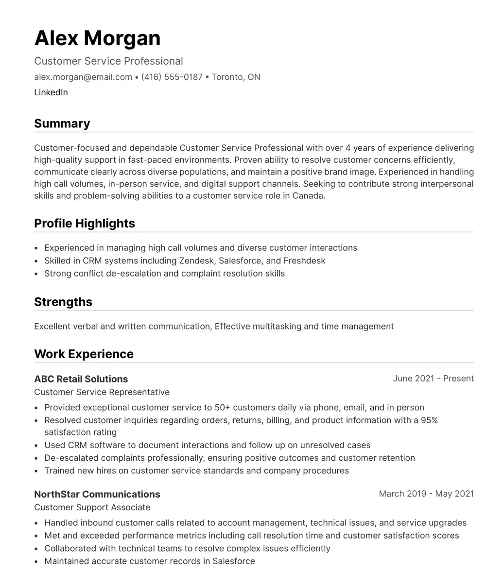 resume template